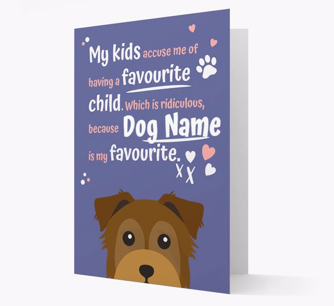 'Favourite Child' - Personalised {breedFullName} Card 